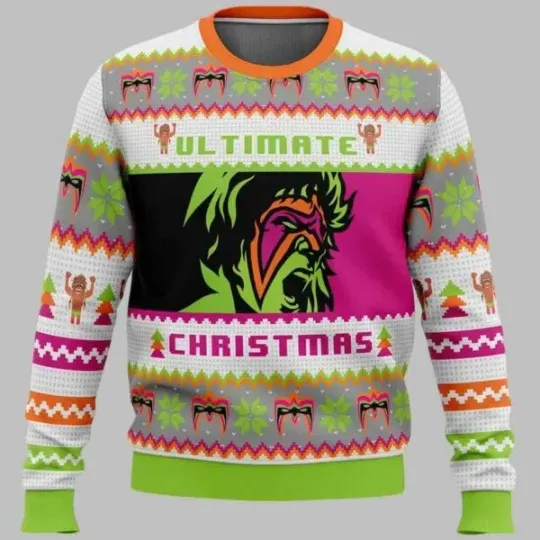 Discover Ultimate Warrior Christmas Pro Wrestling Ugly Christmas Sweater