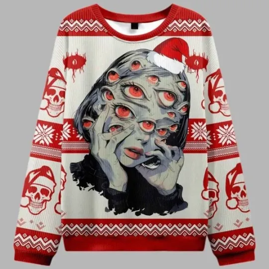 Discover Thousand Eyes Gaze Ugly Christmas Sweater