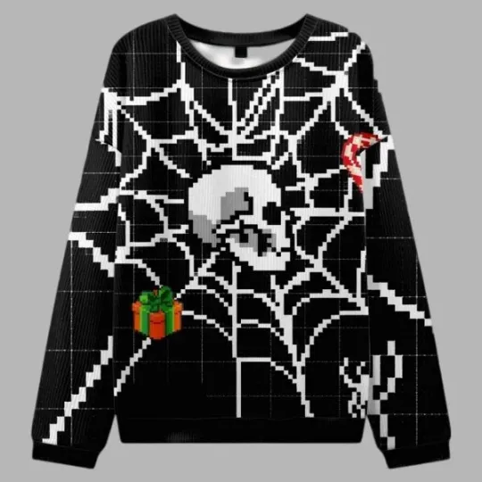 Discover Spider Web Ugly Christmas Sweater