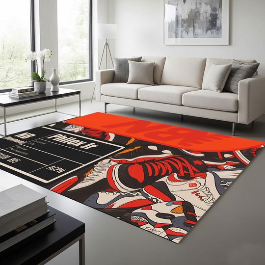 Discover Sneaker Shoes Rug, Wall Art, Custom Personalized Rug