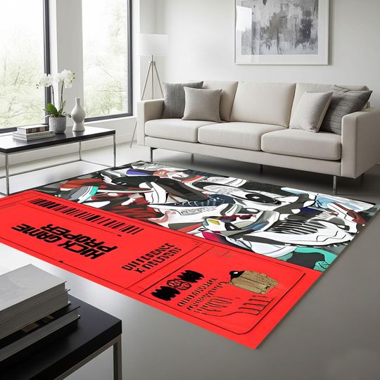 Discover Sneakers Shoes Rug - Street Art Decor Rug