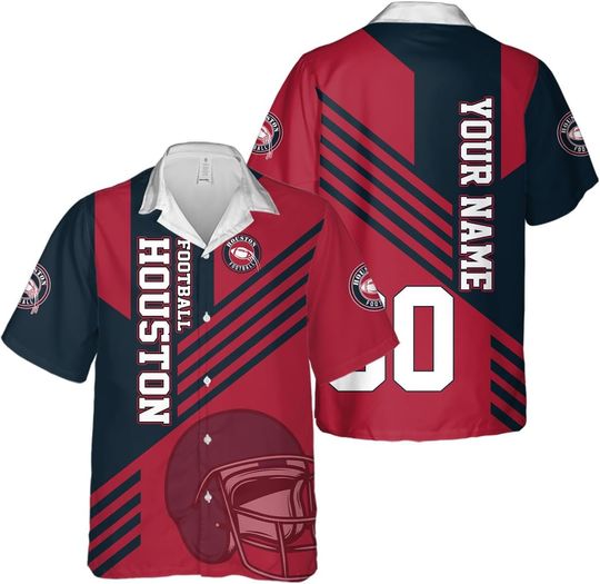 Discover Personalized Houston Football Team Texans Hawaiian Shirts for Men, Gift for Fan