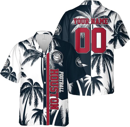 Discover Personalized Houston Football Team Texans Hawaiian Shirts for Men, Gift for Fan