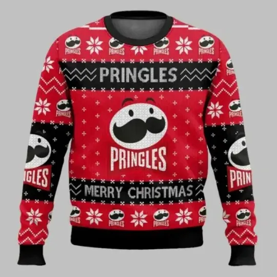 Discover Pringles Snack Brand Ugly Christmas Sweater