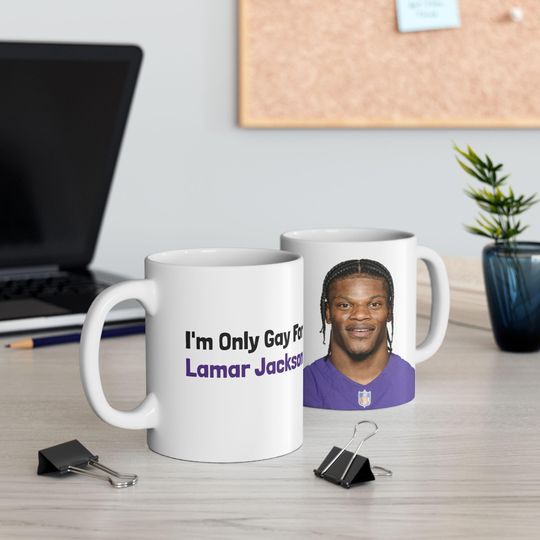 Funny Lamar Jackson Baltimore Ravens Mug - football Fan Humor