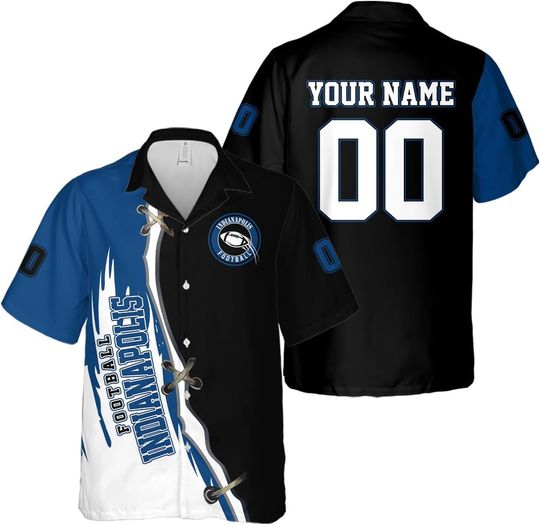 Discover Personalized Indianapolis Football Team Colts Hawaiian Shirts for Men, Gift for Fan