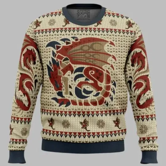 Rathalos Monster Hunter Ugly Christmas Sweater
