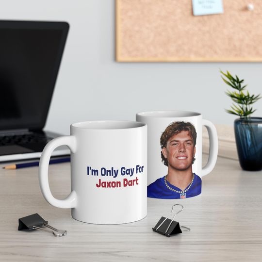 Discover Funny Jaxson Dart New York Giants Mug - football Fan Humor