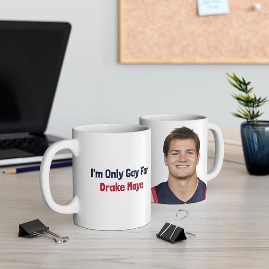 Funny Drake Maye New England Patriots Mug - football Fan Humor