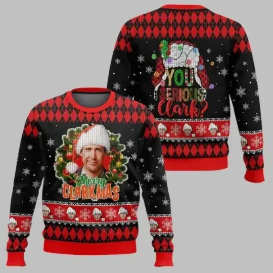 National Lampoon Clark Griswold Ugly Christmas Sweater