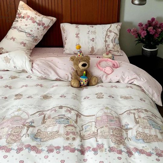 Discover Kids Room Duvet Cover Set, Living Room Bedding Sets, Elegant Comfy Bedsheet Set, Nursery Room Cozy Decor, Cartoon Print Duvet Covers