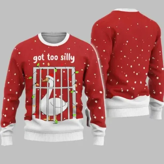 Discover Silly Goose Christmas Ugly Christmas Sweater