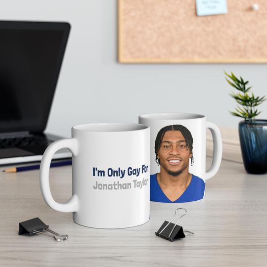 Discover I'm Only Gay For Jonathan Taylor Mug | Funny Phrase Coffee Cup