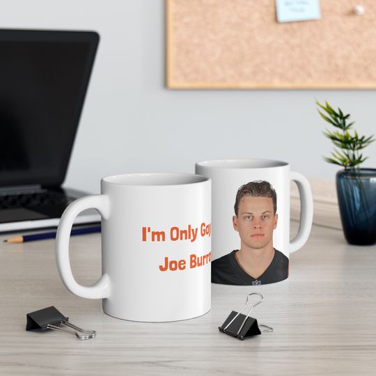 Discover Funny football Joe Burrow Mug - Hilarious Football Fan Gift