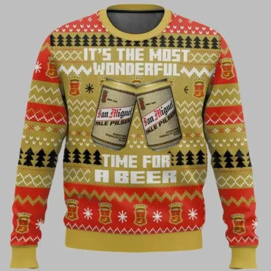 Discover San Miguel UK Beer It8217s The Most Wonderful Time For A Beer Ugly Sweater