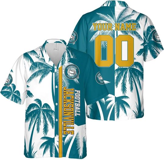 Discover Personalized Jacksonville Football Team Jaguars Hawaiian Shirts for Men, Gift for Fan