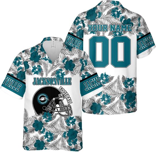 Discover Personalized Jacksonville Football Team Jaguars Hawaiian Shirts for Men, Gift for Fan