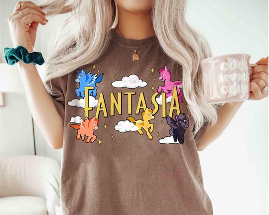 Discover Vintage Disney Fantasia Baby Pegasus Shirt, Funny Disney Family Matching T-shirt, Fantasia Shirt, Disneyland Vacation, Magic Kingdom Trip