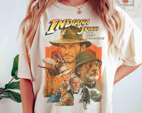 Discover Disney Retro 90s Indiana Jones Adventure Movie Disneyland 1995 Retro Shirt, WDW Magic Kingdom Disneyland Family Vacation Holiday Gift