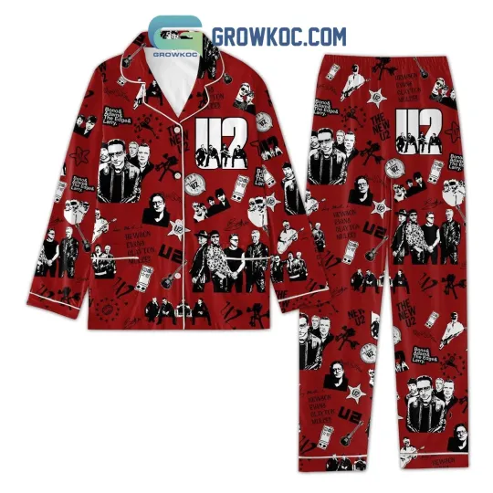 U2 The New U2 Pajamas Set Red Version