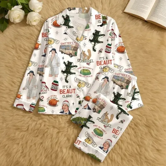 Griswold Christmas Vacation Pajama Set – Women’s Tree Farm Holiday PJs