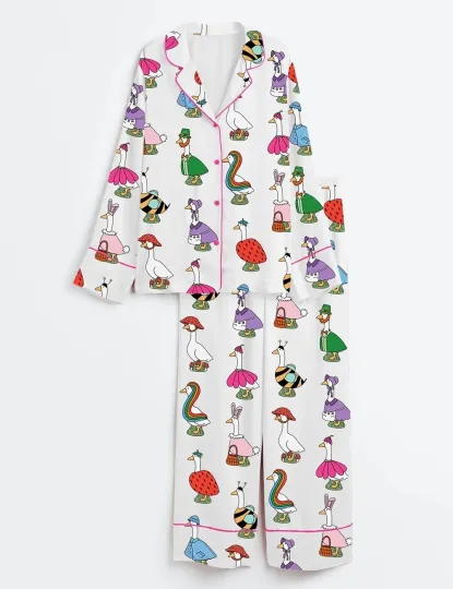 Discover Women’s Silly Goose Long Sleeve Pajama Set