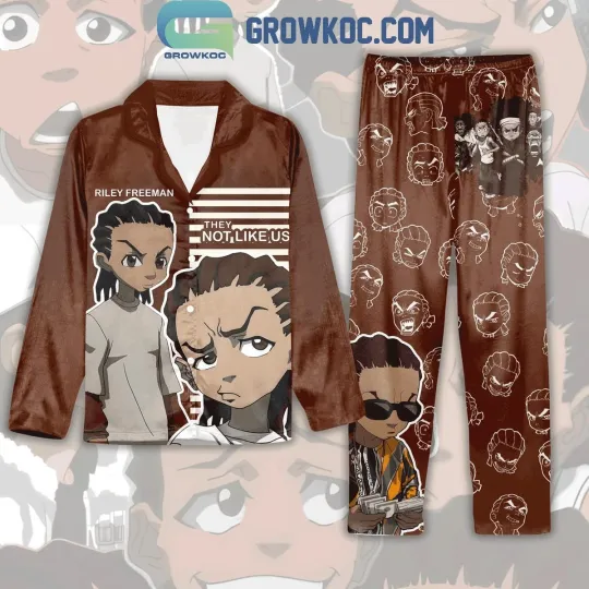 Discover Riley Freeman They Not Like Us Polyester Pajamas Set