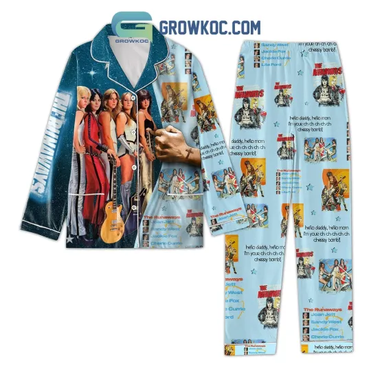 Discover The Runaways Rock Band Cherry Bomb Polyester Pajamas Set