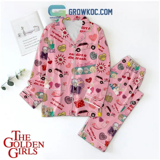 Discover The Golden Girl Golden Valentine Fan Polyester Pajamas Set