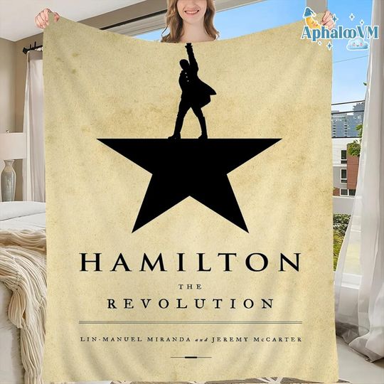 Discover Hamilton Blanket, American Musical Blanket, Broadway Musical, Rise Up, Hamilton Musical Fleece Blanket, Alexander Hamilton