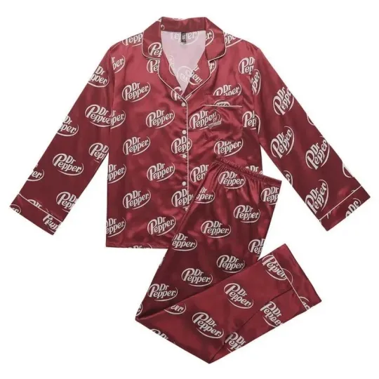 Discover Unisex Dr. Pepper Unisex Pajama Pants Sets - Soft Stretchy Printed