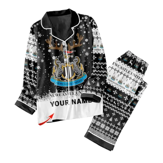 Discover Personalized Newcastle United Button Down Pajamas Set