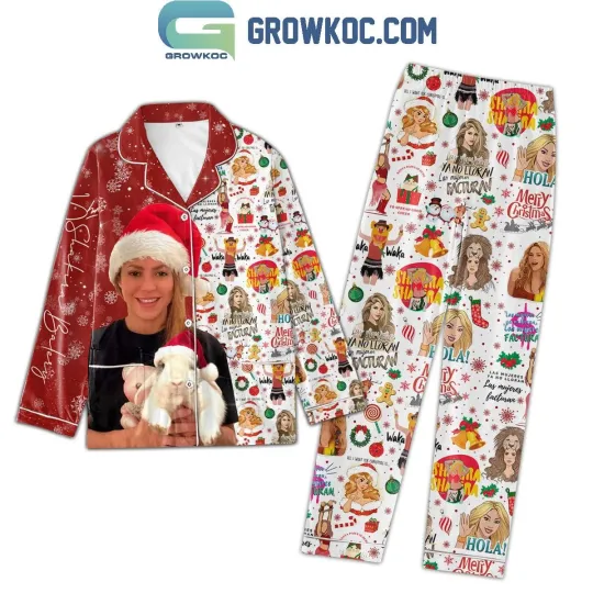 Discover Shakira Merry Christmas Waka Waka Hips Don8217t Lie Pajamas Set