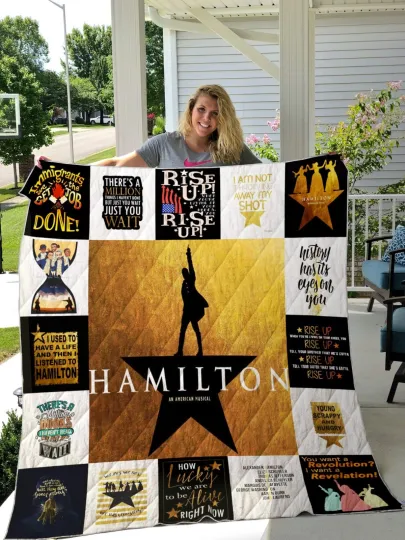 Discover Hamilton (musical) Quilt Blanket For Fans Ver 17