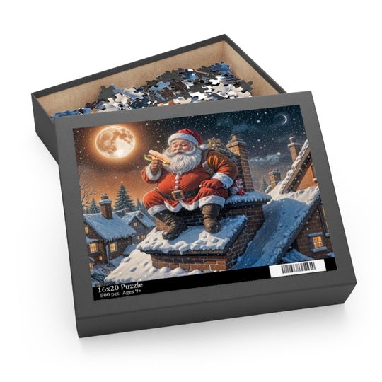 Discover Humorous Santa Christmas Jigsaw Puzzle