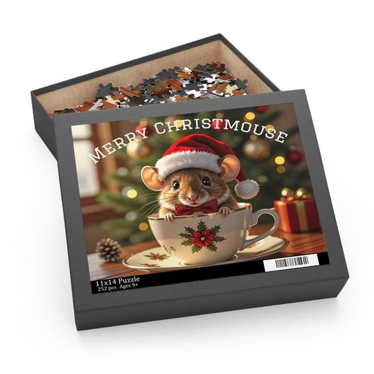 Discover Funny Christmas Mouse Jigsaw Puzzle - Holiday Humor
