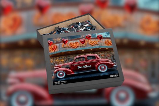 Discover Valentines Day "Be Mine" Auto-themed Jigsaw Puzzle