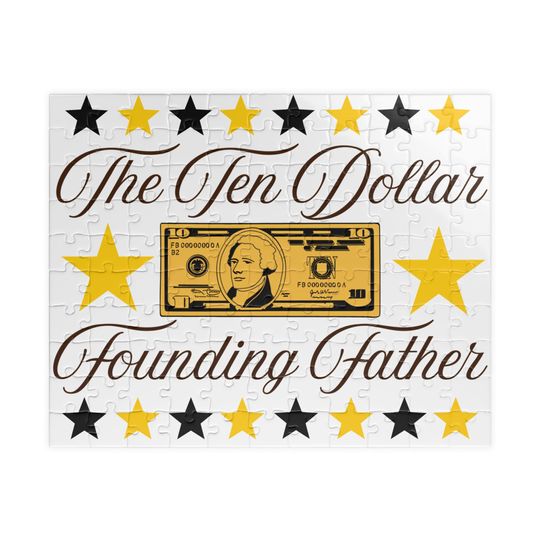 Discover Hamilton Puzzle - Founding Father Musical Jigsaw Puzzle for Family Game Night