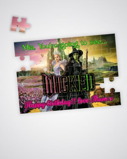 Discover WICKED Ticket Surprise Gift Puzzle