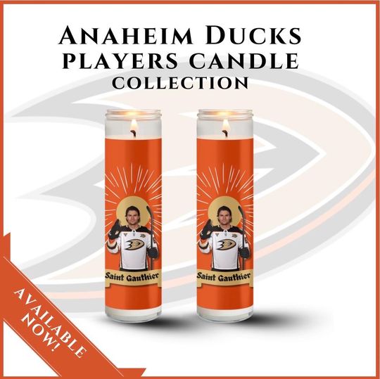 Anaheim Ducks Player Candle - Choose Any Player | Hockey Fan Gift