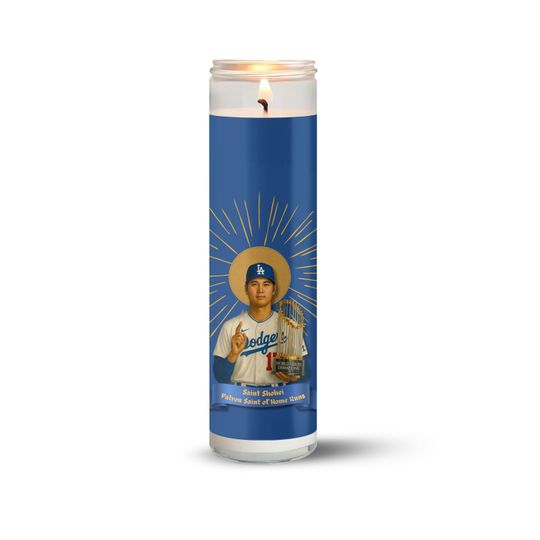 Discover Shohei Ohtani Dodgers Candle - Baseball Fan Gift