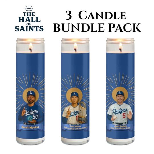 Discover Dodgers Candle Bundle - Baseball Fan Gift