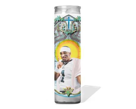 Discover Jalen Hurts Celebrity Prayer Candle
