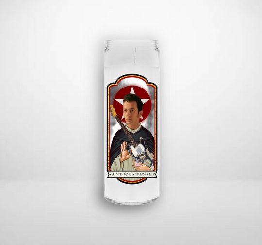 Discover JOE STRUMMER Saint Prayer Candle