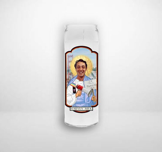 Discover HARVEY MILK Saint Prayer Candle