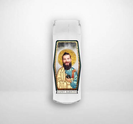 Discover BRENT BURNS Caroline Hurricanes BURNZIE Prayer Candle