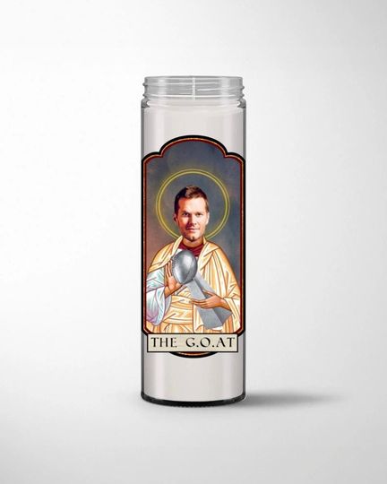 Tom Brady The GOAT New England Prayer Candle