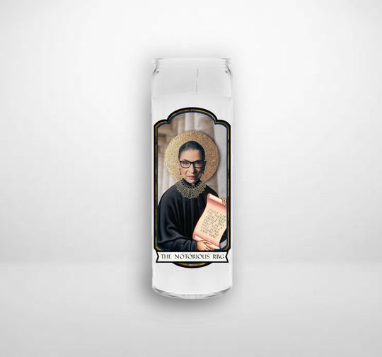 Ruth Bader Ginsburg The Notorious RBG Prayer Candle Gift