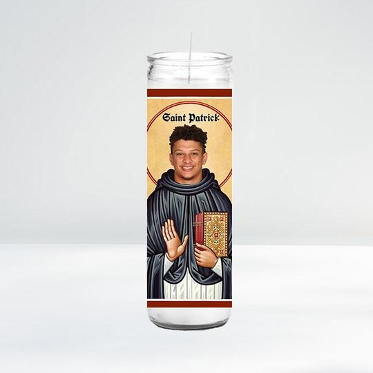Discover Saint Patrick Celebrity Prayer Candle | 8" Unscented | Funny Gift Idea