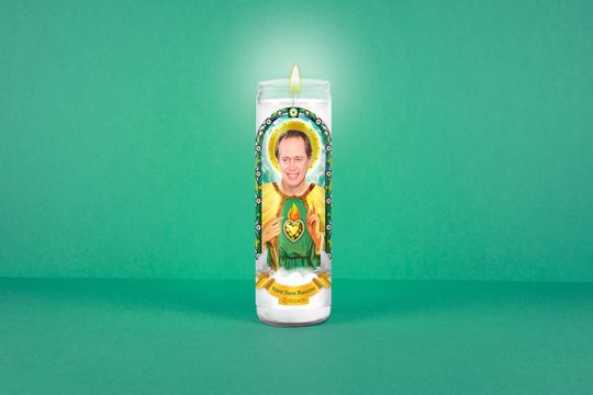Discover Saint Steve Buscemi Prayer Candle: Funny Gift